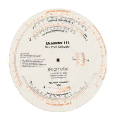 Elcometer 114 露點(diǎn)計(jì)算盤